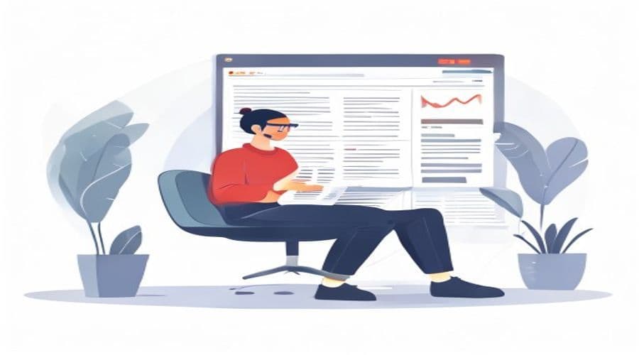 Person browsing the web on a laptop with multiple tabs open